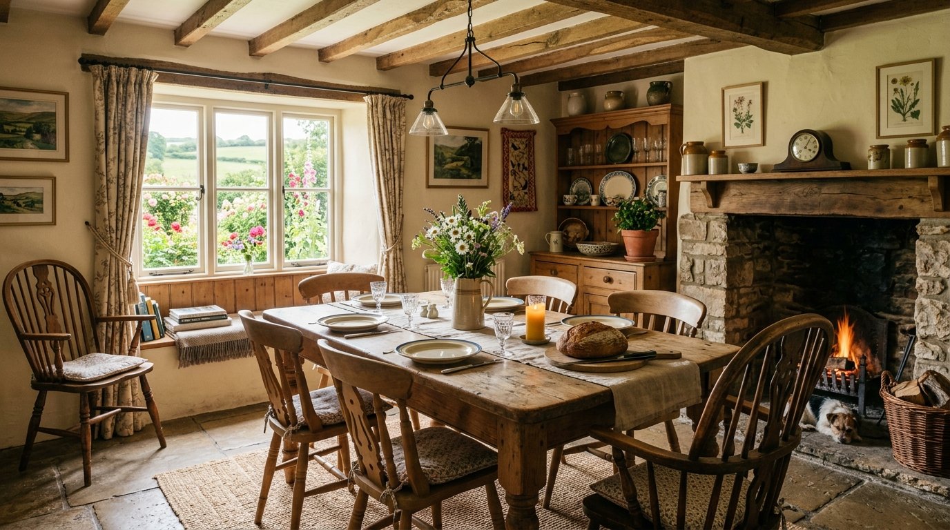 Country Cottage Dining Room Ideas That Feel Warm