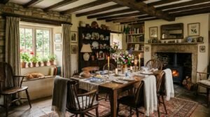 English Cottage Dining Room Ideas That Feel Collected & Cozy